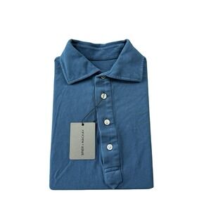 Spier & Mackay Contemporary Blue Cotton Cutaway Collar Mens Polo Shirt SZ S NWT